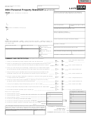 Form L-4175 - Personal Property Statement - Michigan Department Of Treasury - 2004