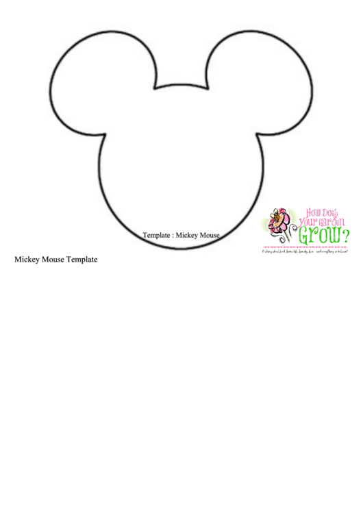 Mickey Mouse Template