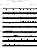 Hans Zimmer - Inception Theme Sheet Music