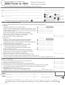 Form Il-1041 - Fiduciary Income And Replacement Tax Return - 2003