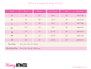 Allure Lingerie Size Chart