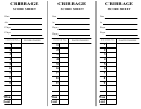 Cribbage Score Sheet