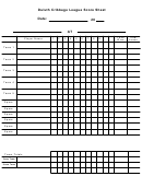 Duluth Cribbage League Score Sheet