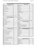 Tax Deductions Sheet For Fashion Models And Entertainers