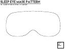 Sleep Eye Mask Pattern Template