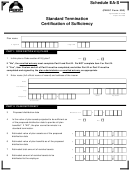 Pbgc Form 500 - Schedule Ea-s - Standard Termination Certification Of Sufficiency