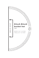 Kitsch Bitsch Bucket Hat Template Printable pdf