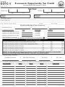 Schedule Eotc-1 Form- Economic Opportunity Tax Credit
