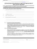 Kba Form 8a - Application For Extension Of Time For Completion Of New Lawyer Program
