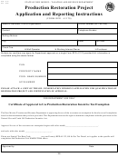 Form Rpd - 41170 - Production Restoration Project Application And Reporting Instructions