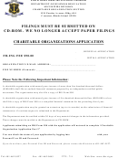 Charities Form - Charitable Organizations Application - Rhode Island Department Of Business Regulation