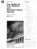 Publication 54 - Tax Guide For U.s. Citizens And Resident Aliens Abord - 2011