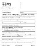 Certificate Of Cancellation (foreign/non Washington) - Washington Secretary Of State
