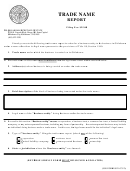 Sos Form 0021 - Trade Name Report - Oklahoma Secretary Of State