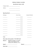 Trs Funding Sheet Rate - Oklahoma Telephone Association - 2007 Printable pdf