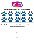 Morse Elementary Box Top Collection Sheet Printable pdf