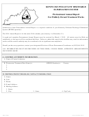 Form Dep / Dow - Pretreatment Annual Report For Publicly Owned Treatment Works - Kentucky Pollutant Discharge Elimination System - 2014