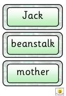 Jack And The Beanstalk Game Cards Templates