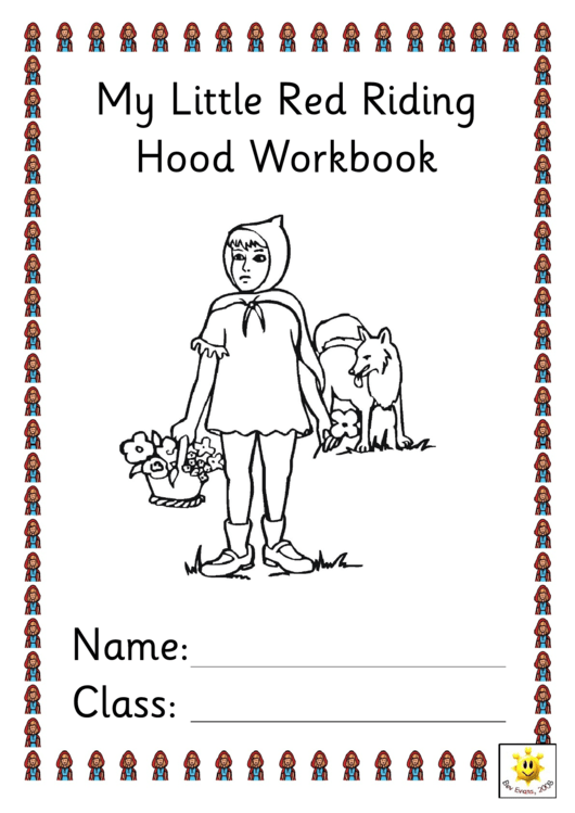 My Little Red Riding Hood Workbook Printable pdf