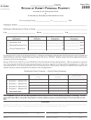 Tax Form 913ex - Return Of Exempt Personal Property - 2000