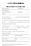 Doctor's Medical Certificate Template