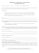 Search Request Form - Montgomery County Clerk - Court Division