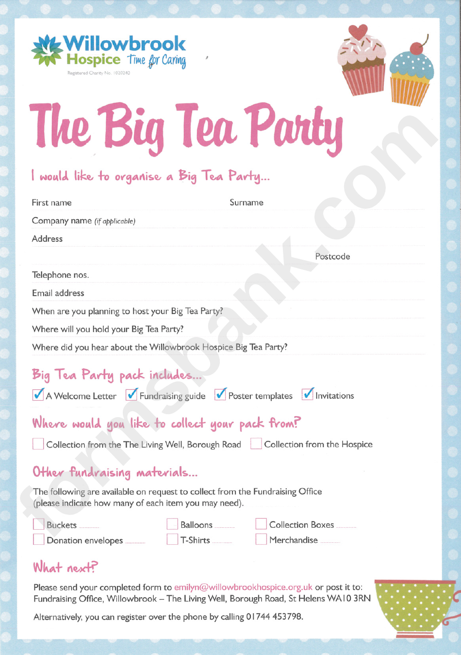 The Big Tea Party Template