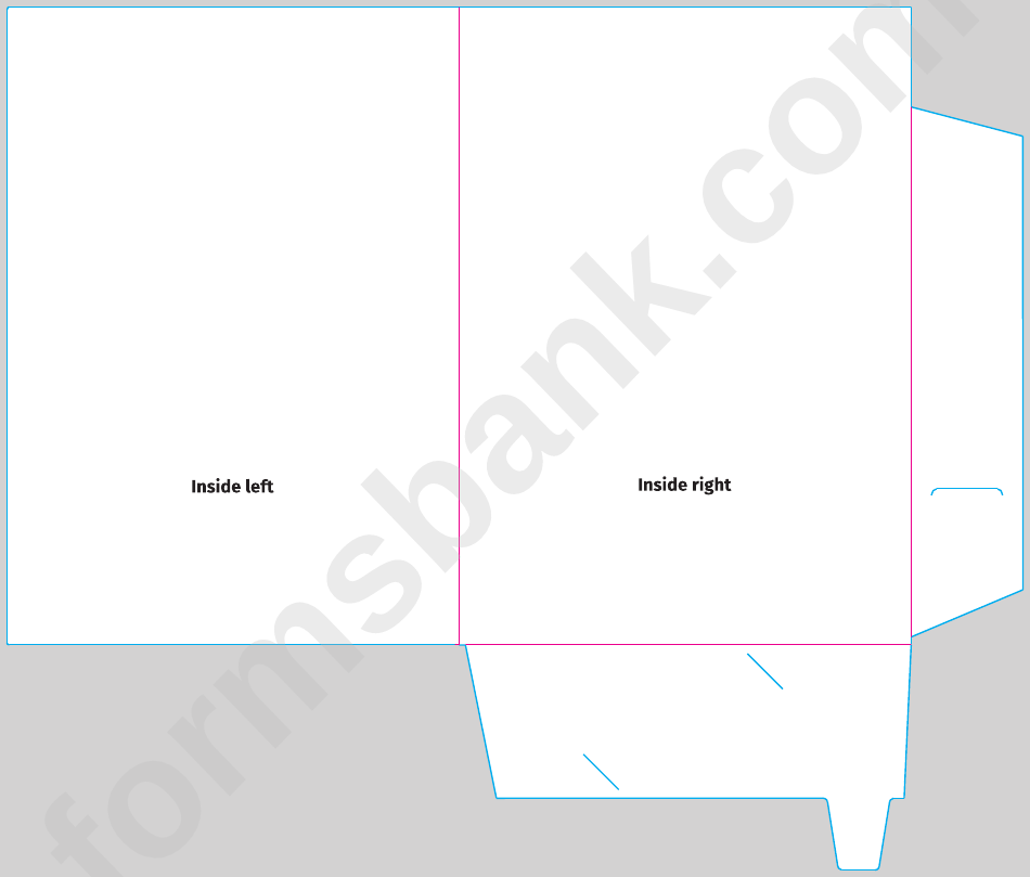 Oversized A4 Interlocking Presentation Folder Template