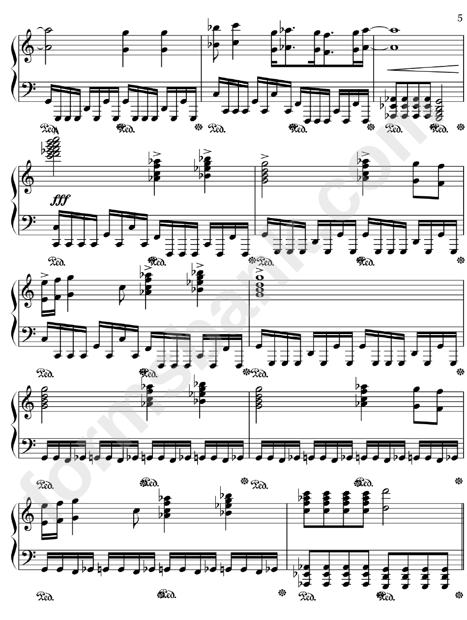 My Chemical Romance - Sleep Piano - Music Sheet