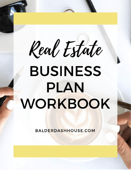 Real Estate Business Plan Workbook Printable pdf