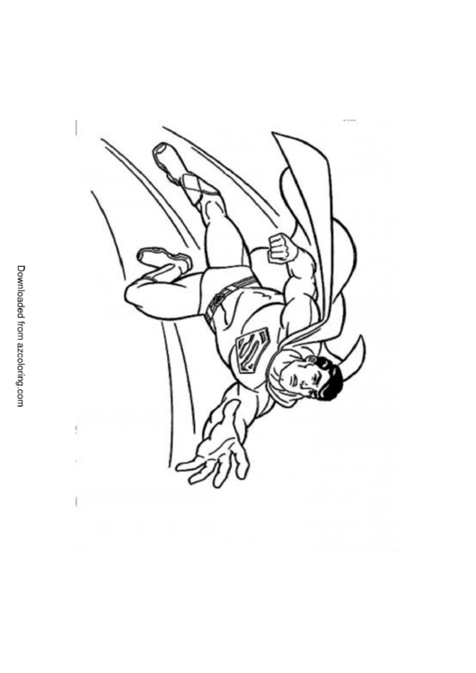 Superman Coloring Sheet Printable pdf