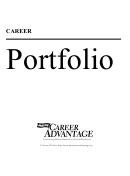 Career Portfolio Template Printable pdf