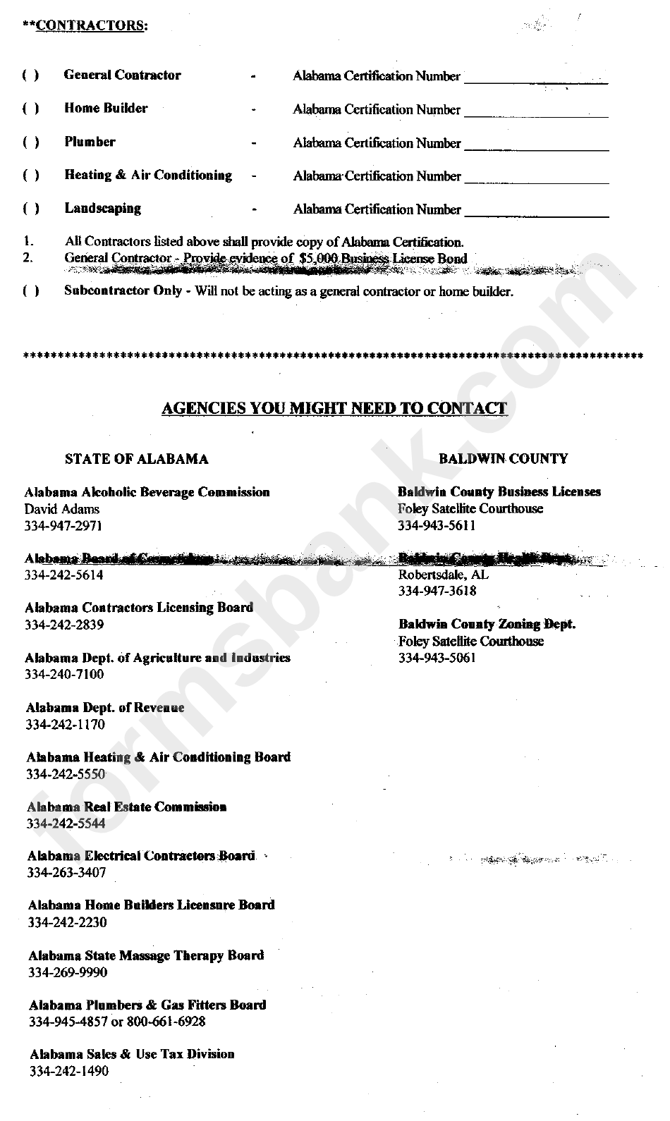 Application Form - Alabama Revenue Division