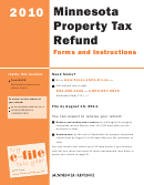 Minnesota Property Tax Refund Instructions - 2010