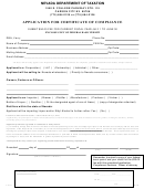 Form Lt01 - Application For Certificate Of Compliance Printable pdf