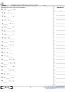 Multiplication And Division Missing Value Math Worksheet With Answers