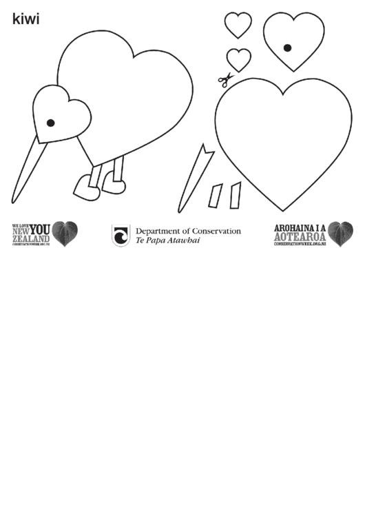 We Love You New Zealand Coloring Sheets Printable pdf