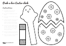 Peek-a-boo Easter Chick Template