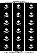 Pirate Cocktail Stick Flags Template
