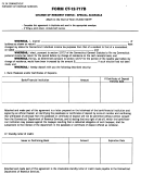 Fillable Form Ct-12-717b - Change Of Resident Status - Special Accruals Printable pdf