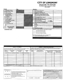 Sales/use Tax Return - City Of Longmont - State Of Colorado