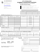 Business & Occupation Tax Return - Washington Tax Division - 2005