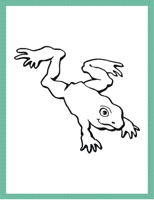 Frog Coloring Sheet printable pdf download