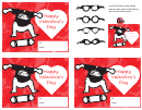 Happy Valentine's Day Tootsie Pop Card Template