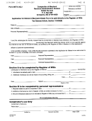 Form Met-2 Adj - Application For Refund Of Maryland Estate Tax