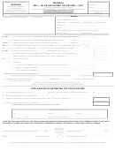 Form Br - Blue Ash Income Tax Return - 2001 Printable pdf