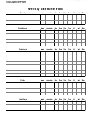 Weekly Exercise Plan Template