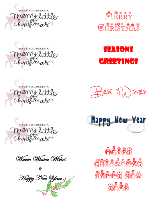 Happy New Year Template Printable pdf