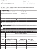 Fillable Form Par 101 - Virginia Power Of Attorney And Declaration Of Representative Printable pdf