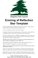 Evening Of Reflection Star Template